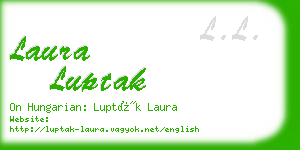laura luptak business card